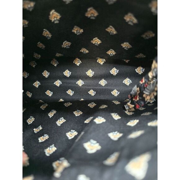 Vera Bradley Quilted Shoulder Bag & Wallet Set - Floral Pattern Zip Closure Blac - Picture 3 of 5